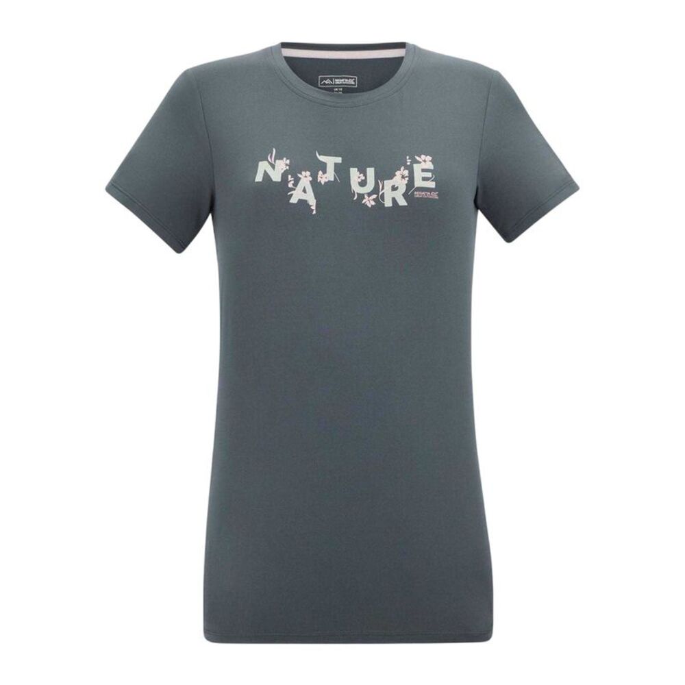 Regatta Womens/Ladies Fingal Graphic Print Walking T-Shirt / Dark Storm